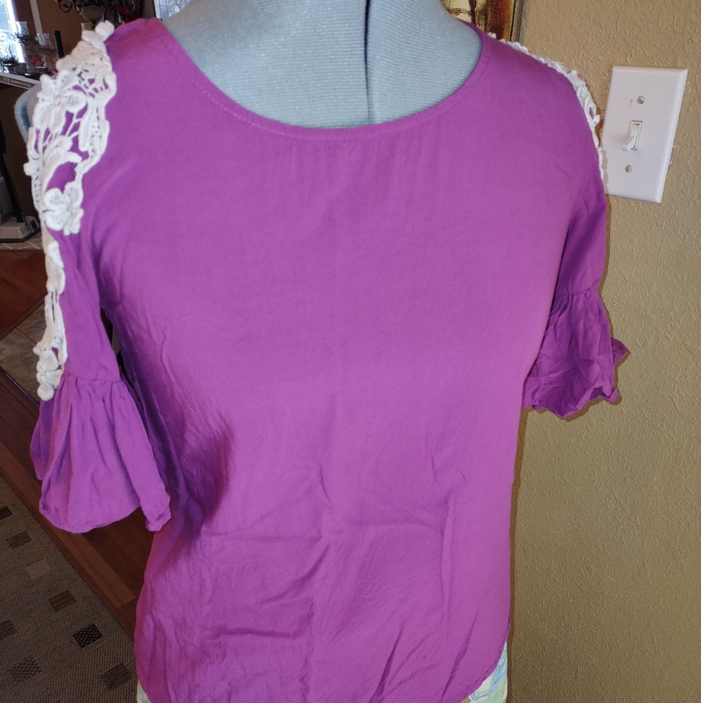 (15) Be Together Top, Size S,  purple in color,